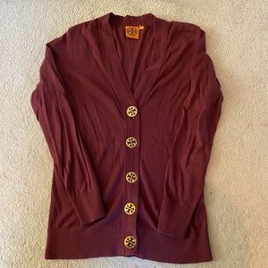 Tory Burch Maroon Sweater Size Small